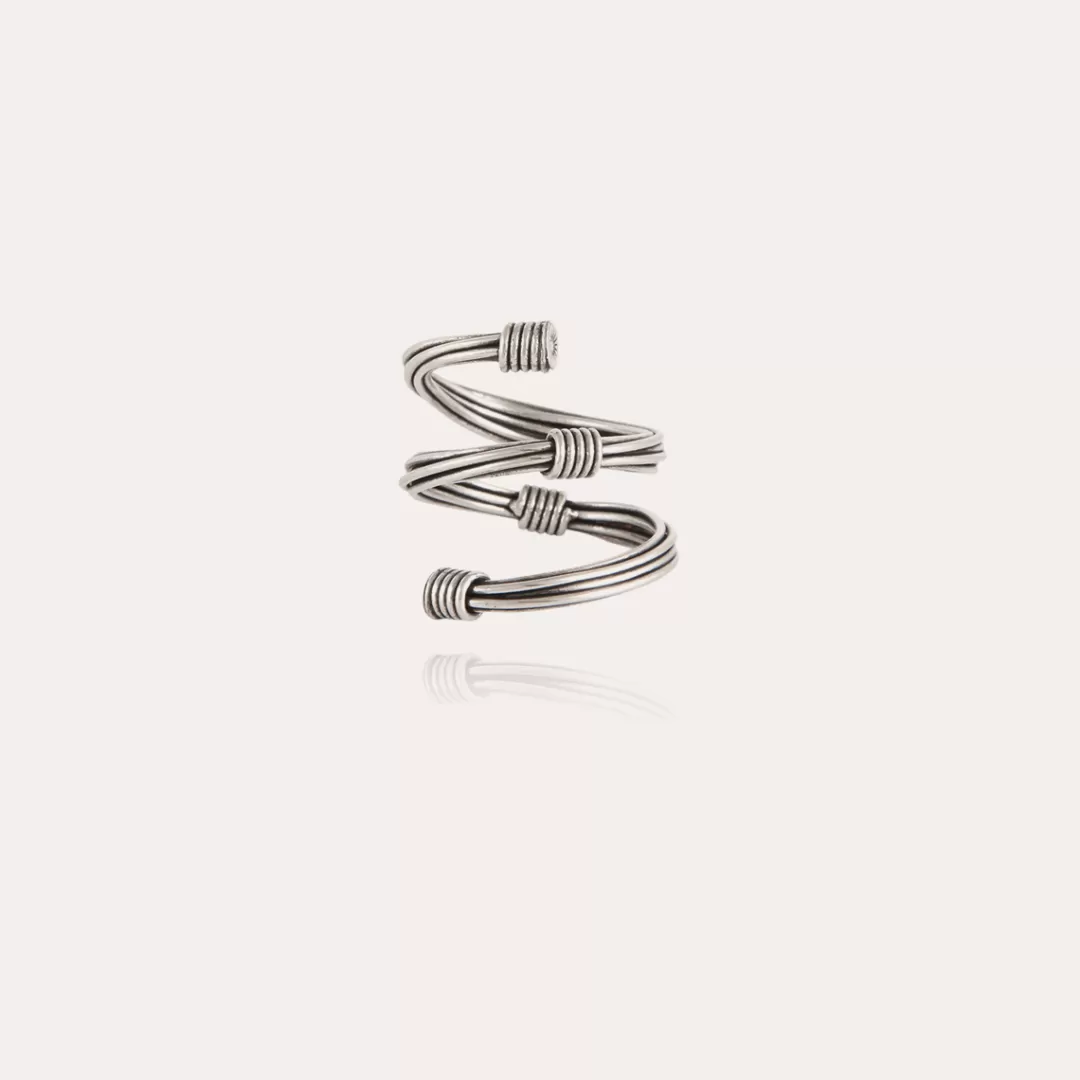 Gas Bijoux Bague Ariane Liane Argentee