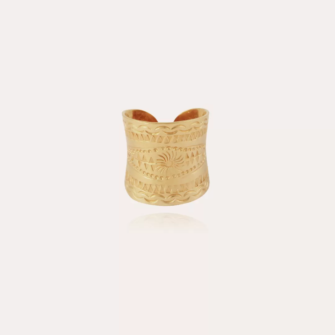 Gas Bijoux Bague Cancun Homme Doree