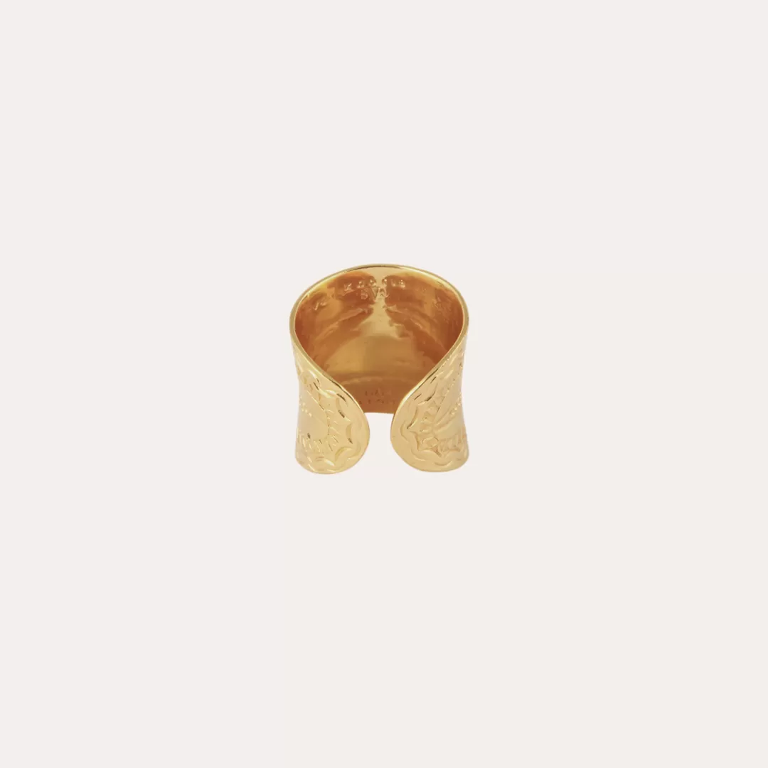 Gas Bijoux Bague Cancun Homme Doree