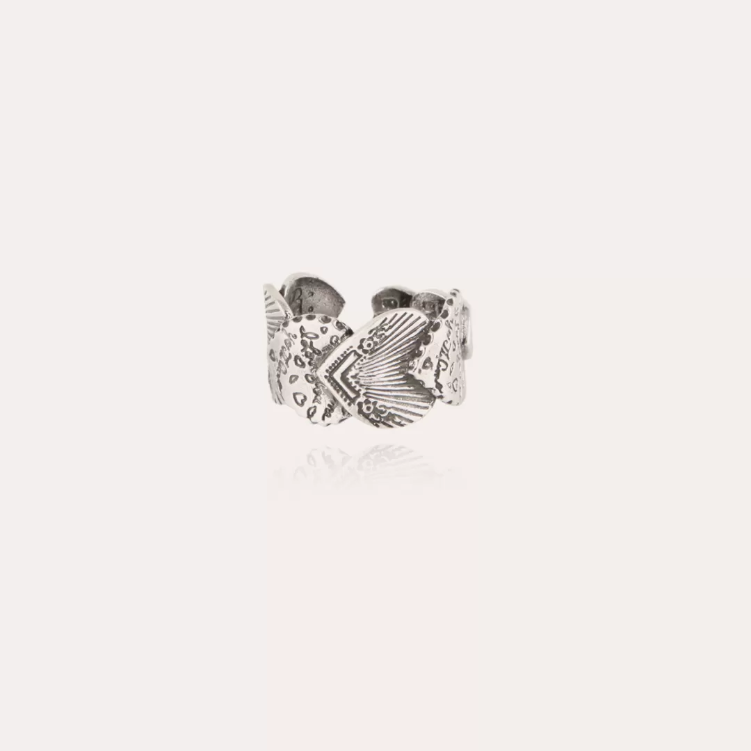 Gas Bijoux Bague Cuore Argentee