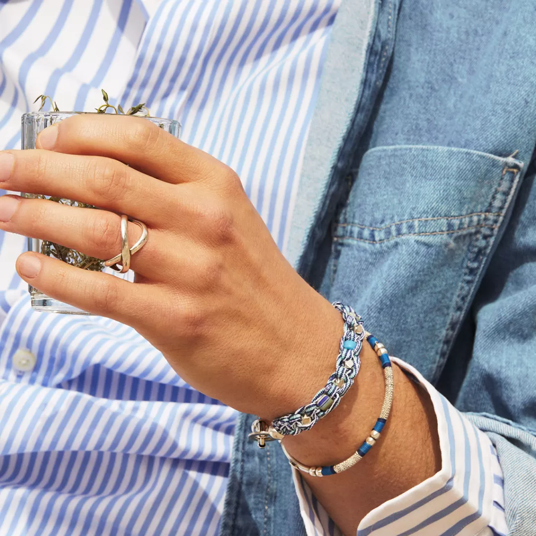 Gas Bijoux Bague Destinee Homme Argentee