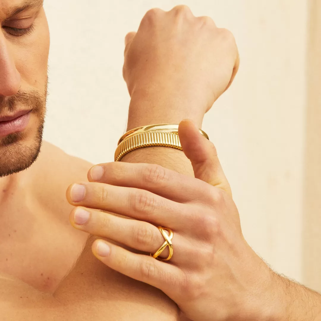 Gas Bijoux Bague Destinee Homme Doree