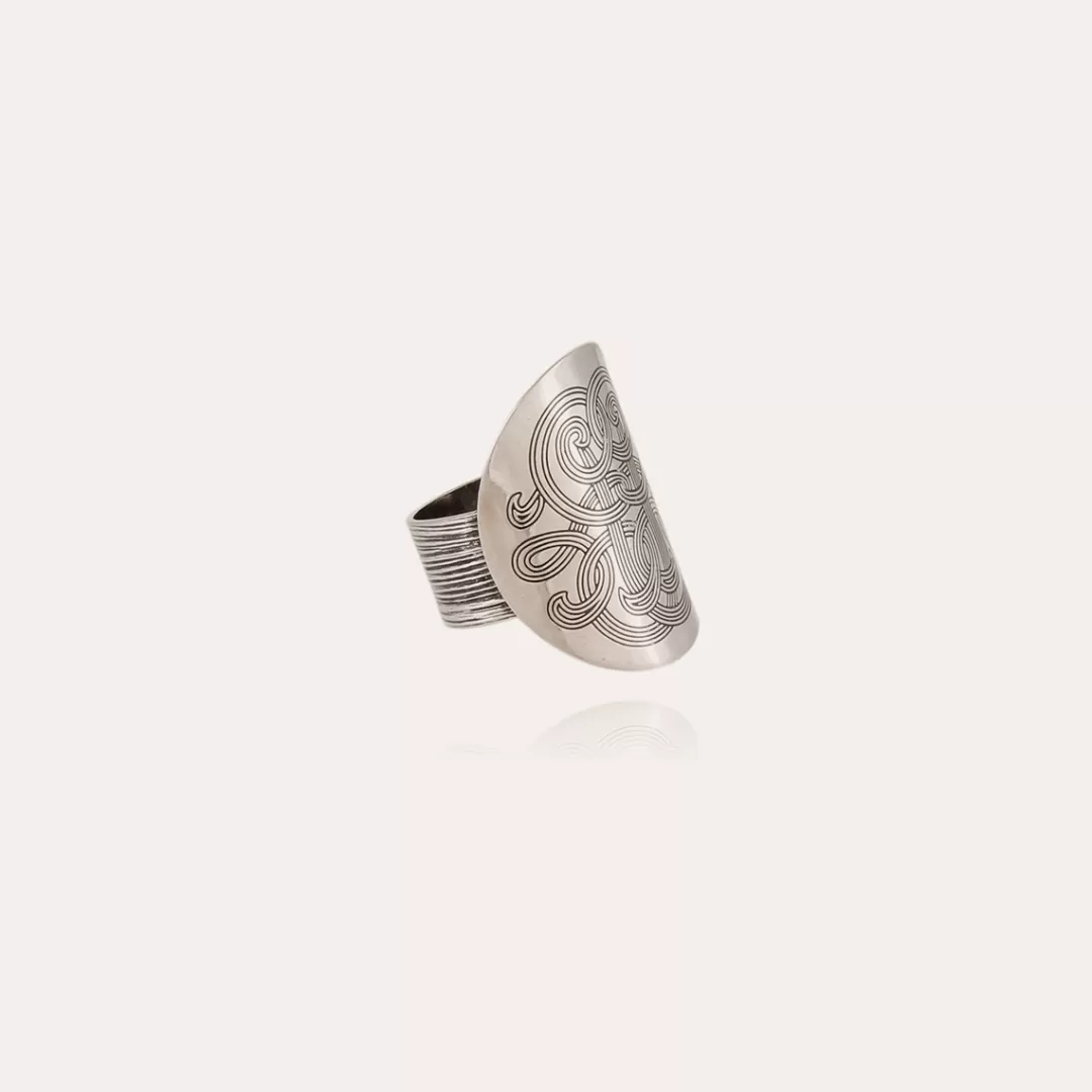 Gas Bijoux Bague Diva Bombee Argentee