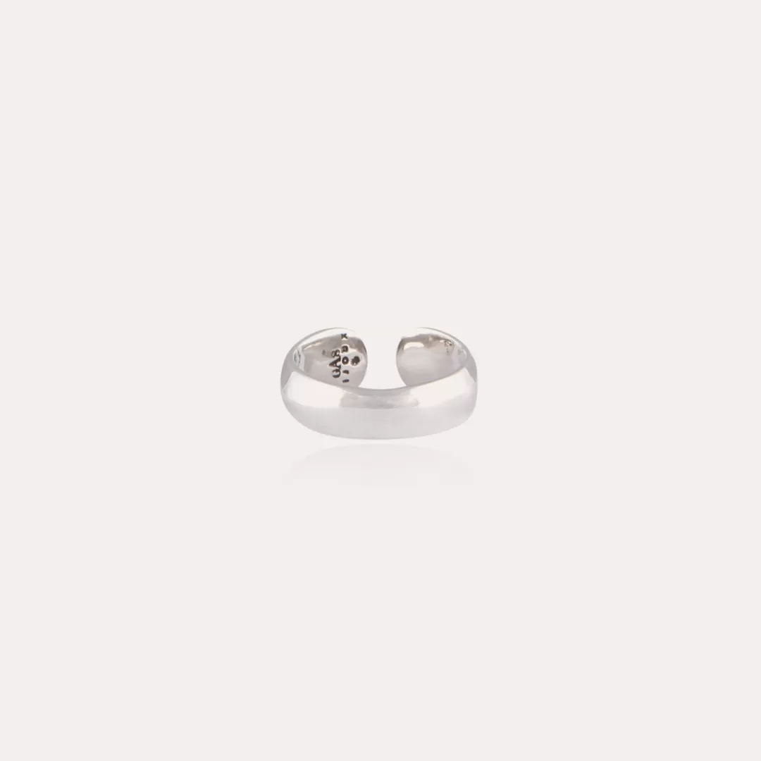 Gas Bijoux Bague Jonc Homme Argentee