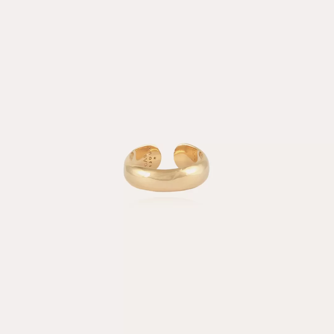 Gas Bijoux Bague Jonc Homme Doree