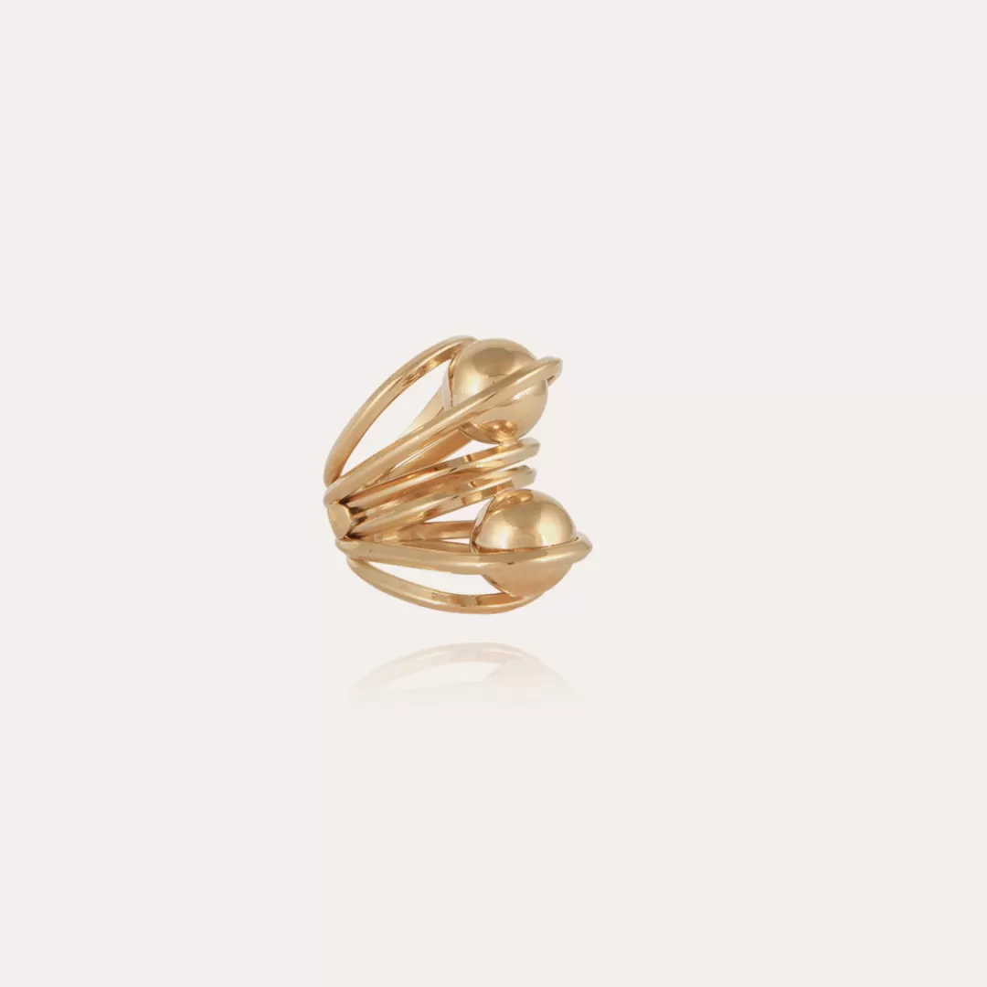 Gas Bijoux Bague Jupiter Double Doree
