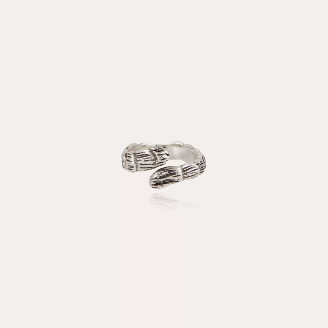 Gas Bijoux Bague Liane Jonc Argentee