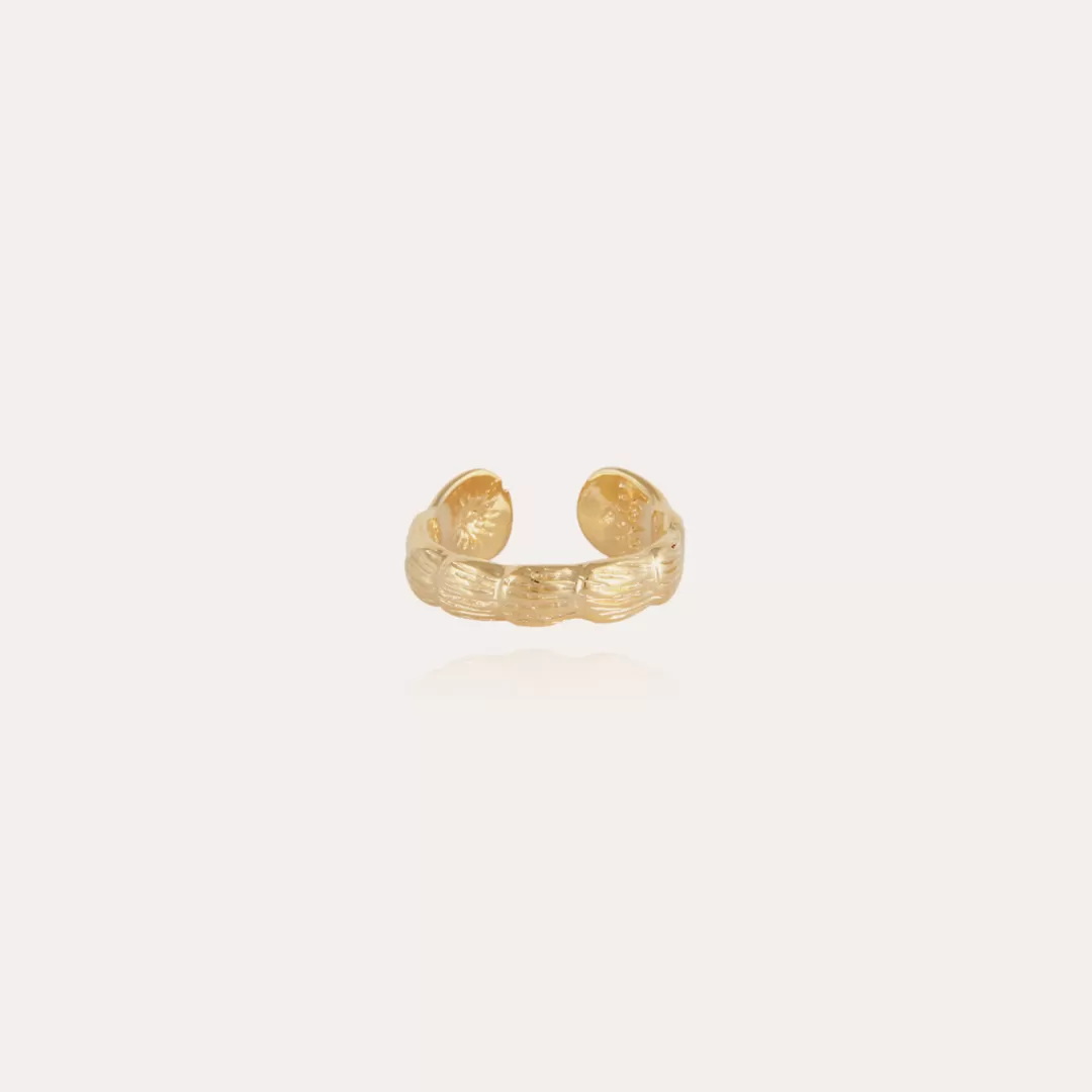 Gas Bijoux Bague Liane Jonc Bis Doree