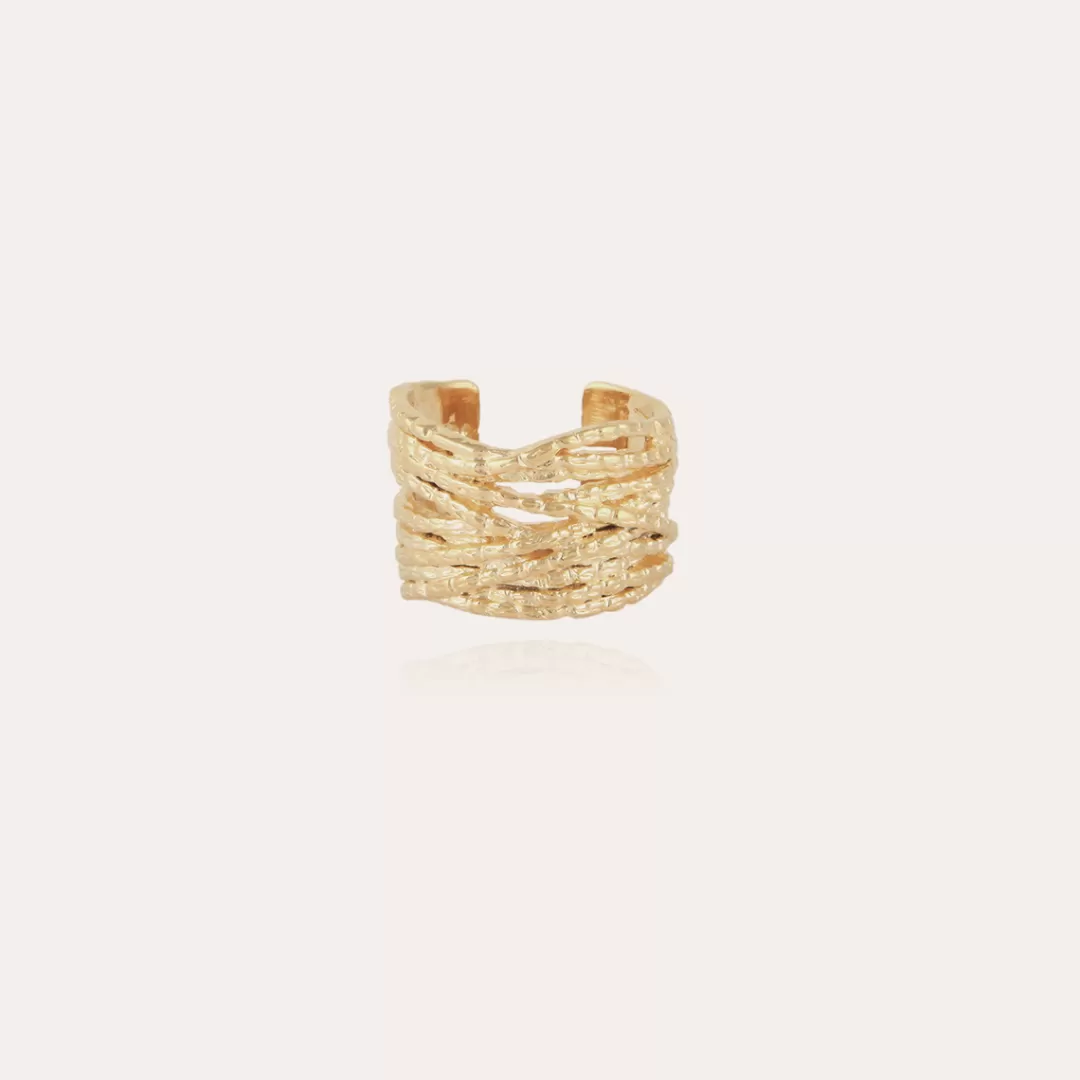Gas Bijoux Bague Liane Manchette Doree