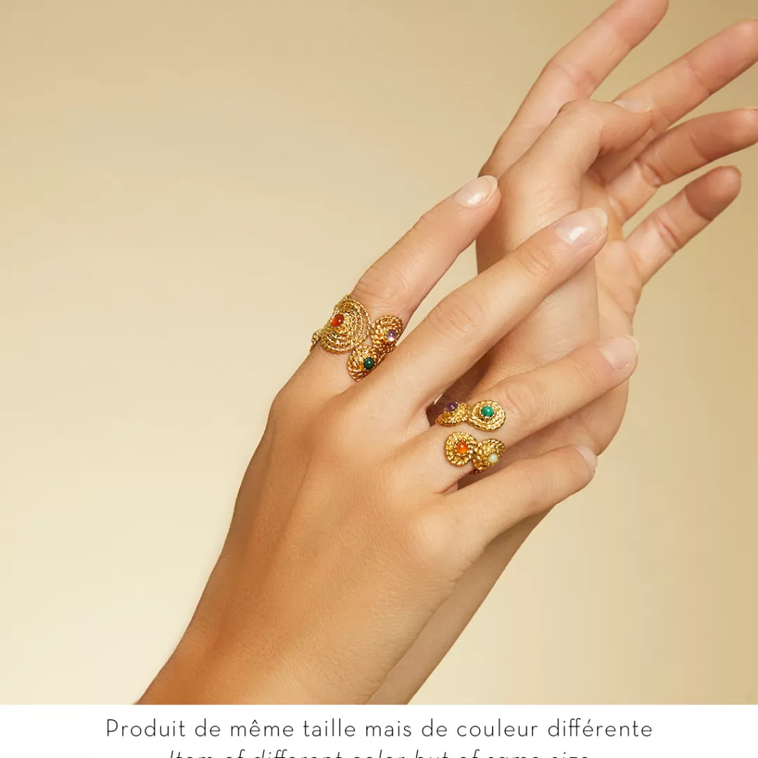 Gas Bijoux Bague Mistral Manchette Doree