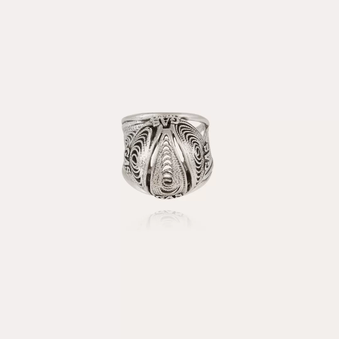 Gas Bijoux Bague Pelota Argentee