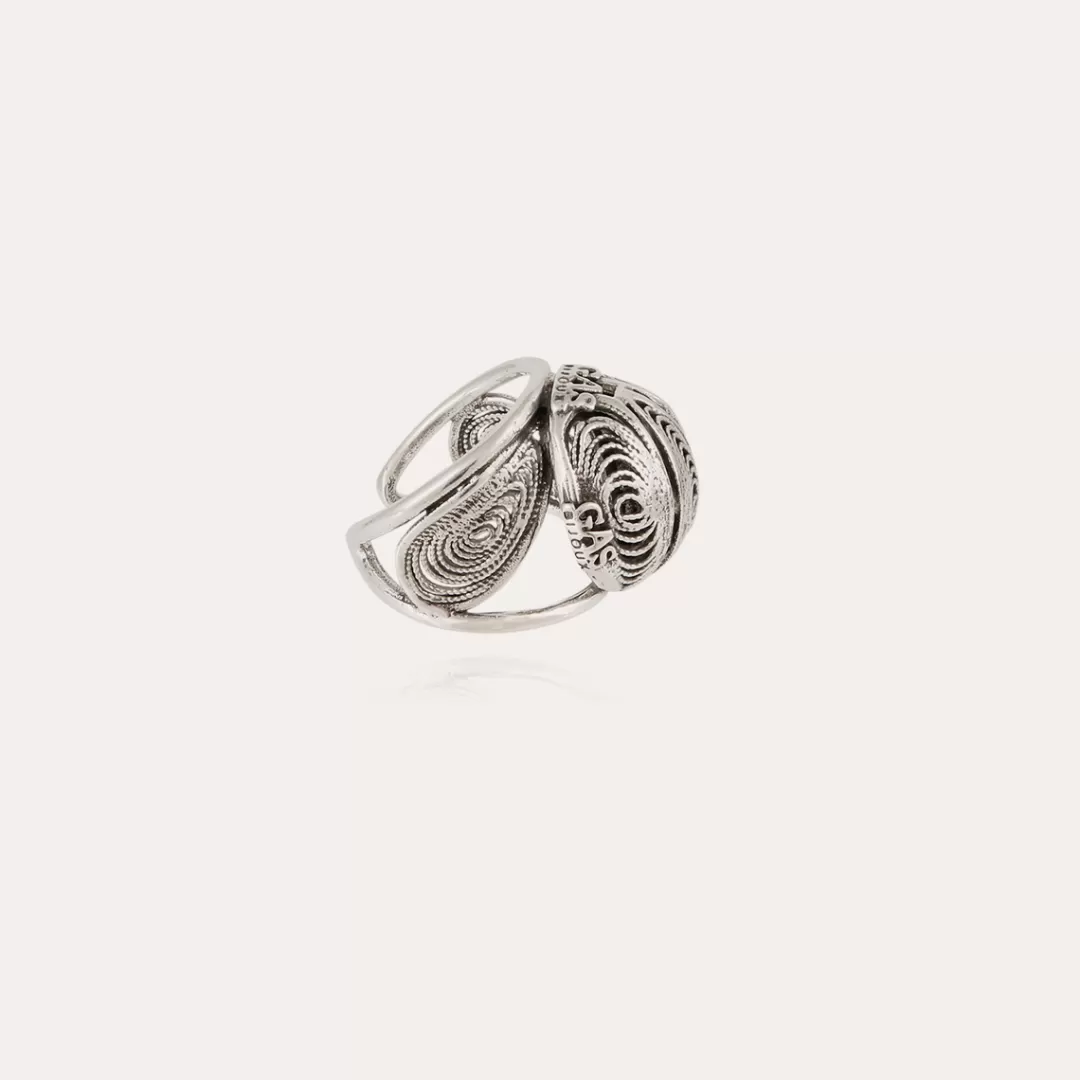 Gas Bijoux Bague Pelota Argentee