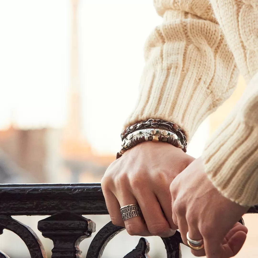 Gas Bijoux Bague Rafael Homme Argentee
