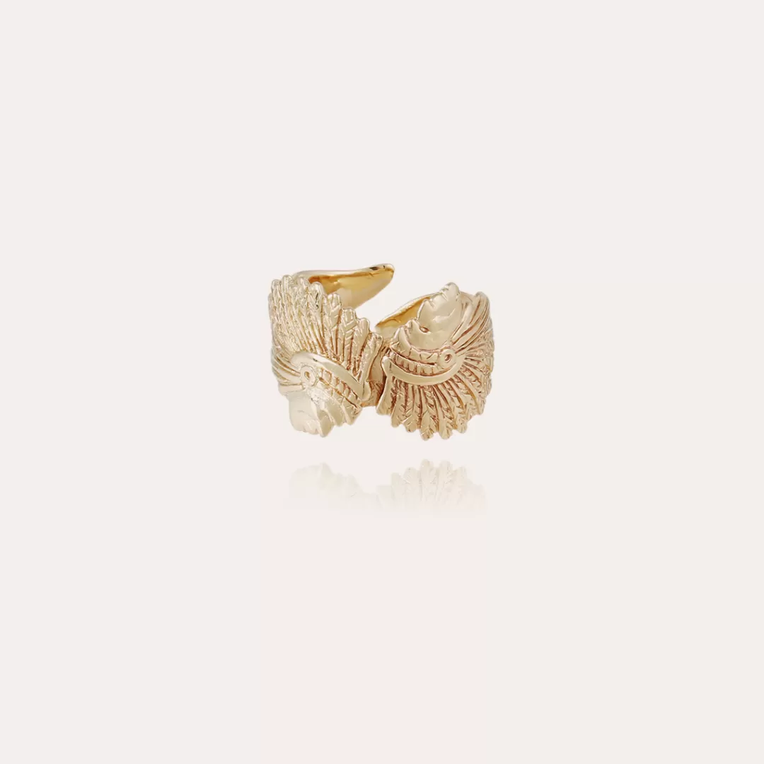 Gas Bijoux Bague Santa Fe Homme Doree