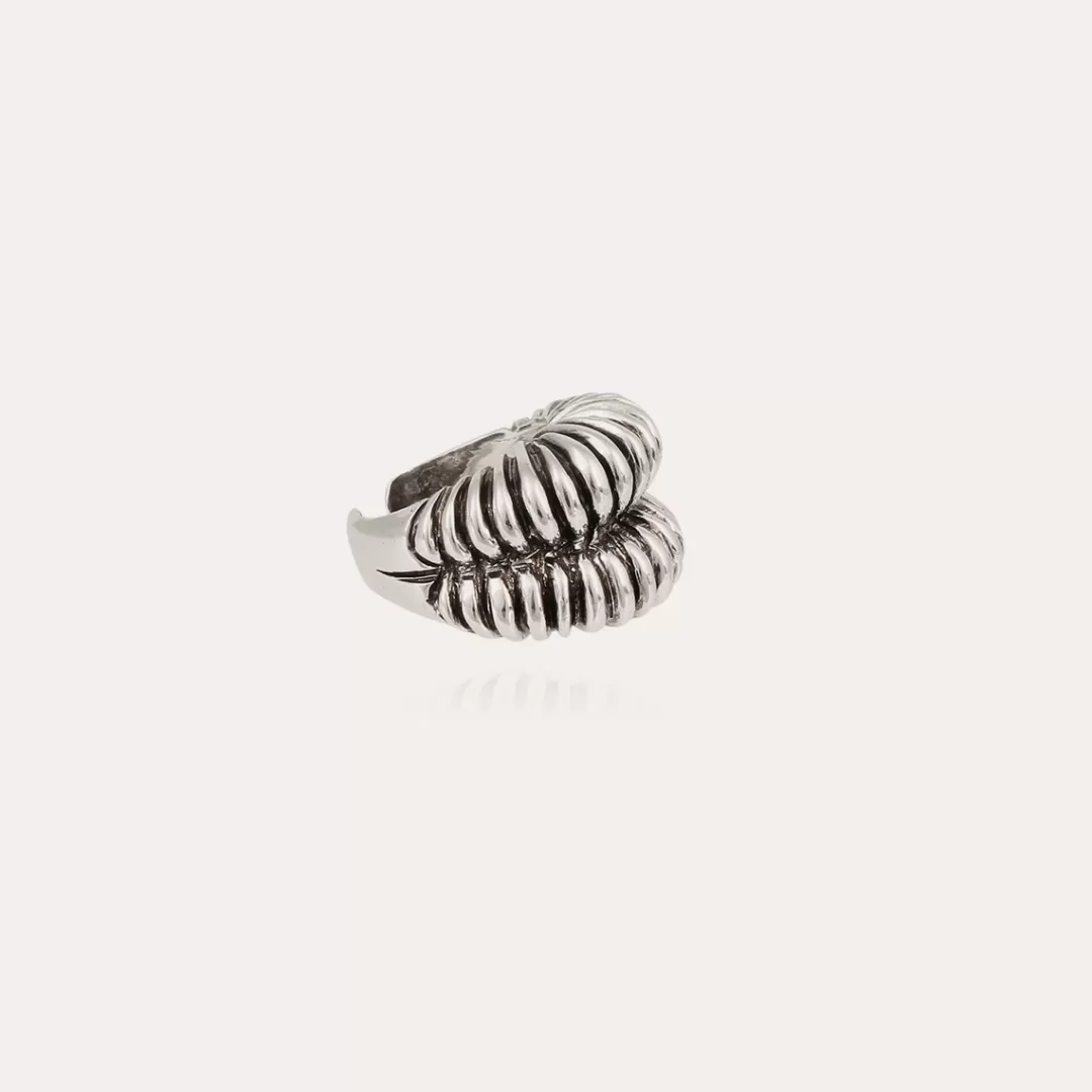Gas Bijoux Bague Tiki Argentee