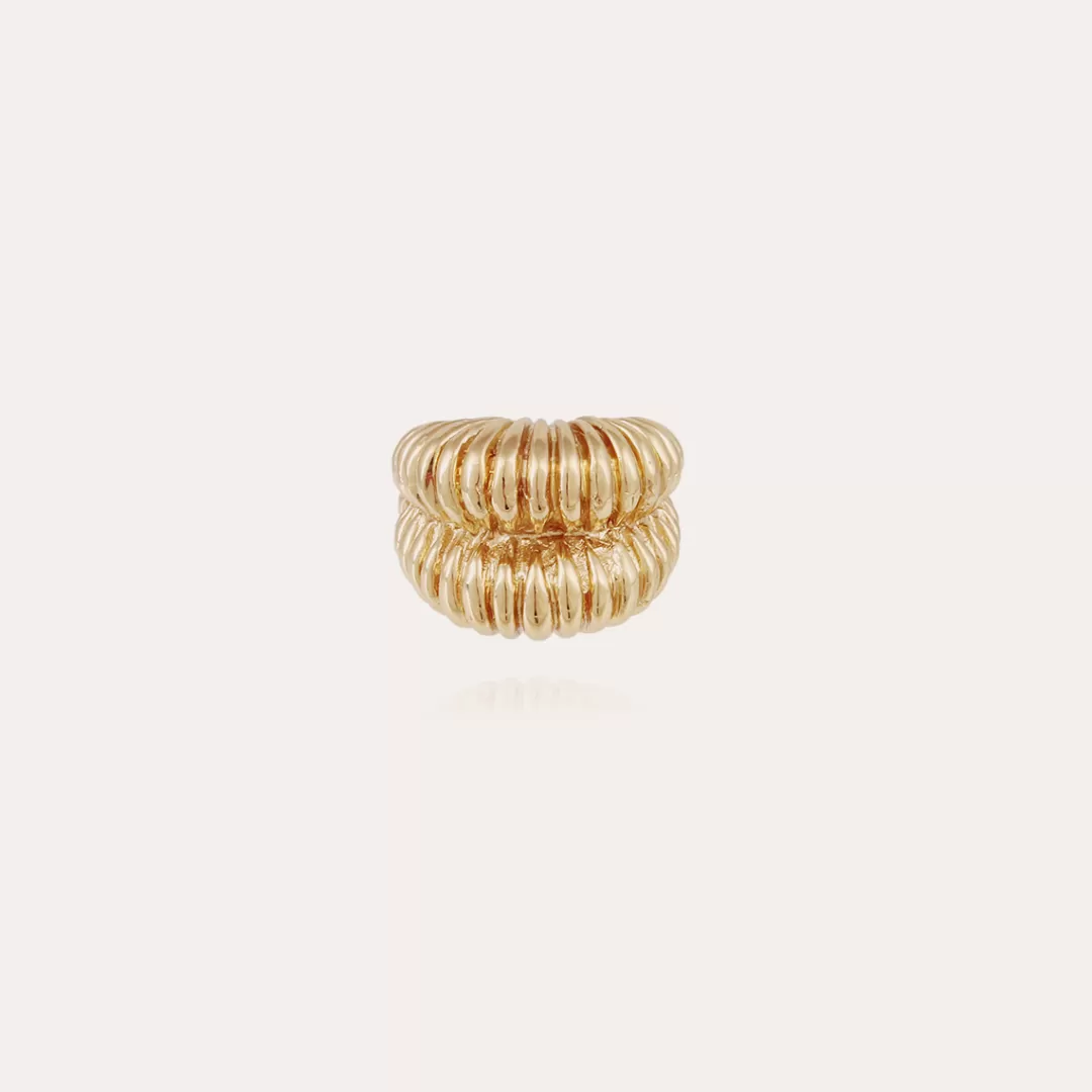Gas Bijoux Bague Tiki Doree
