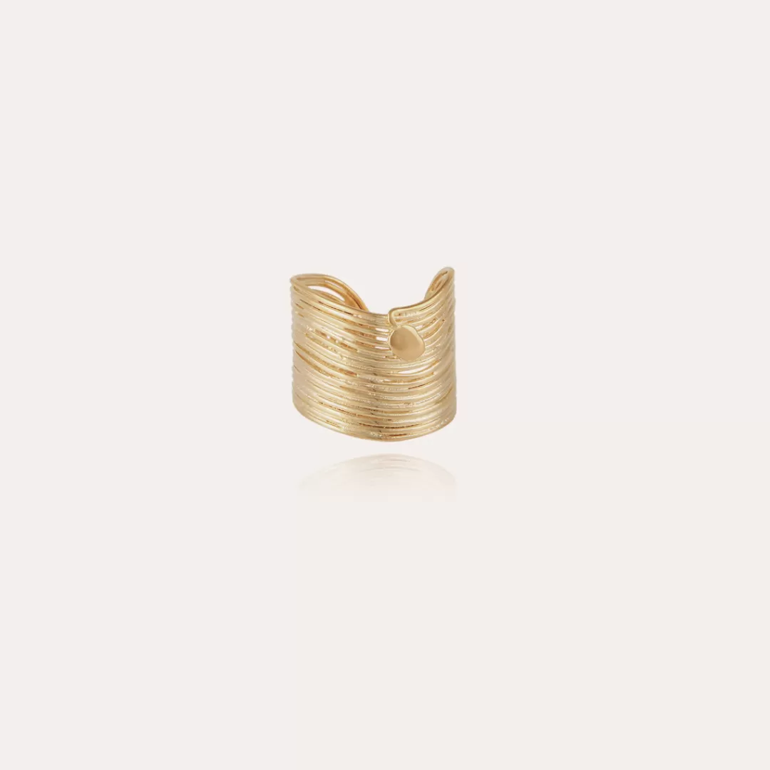 Gas Bijoux Bague Wave Doree