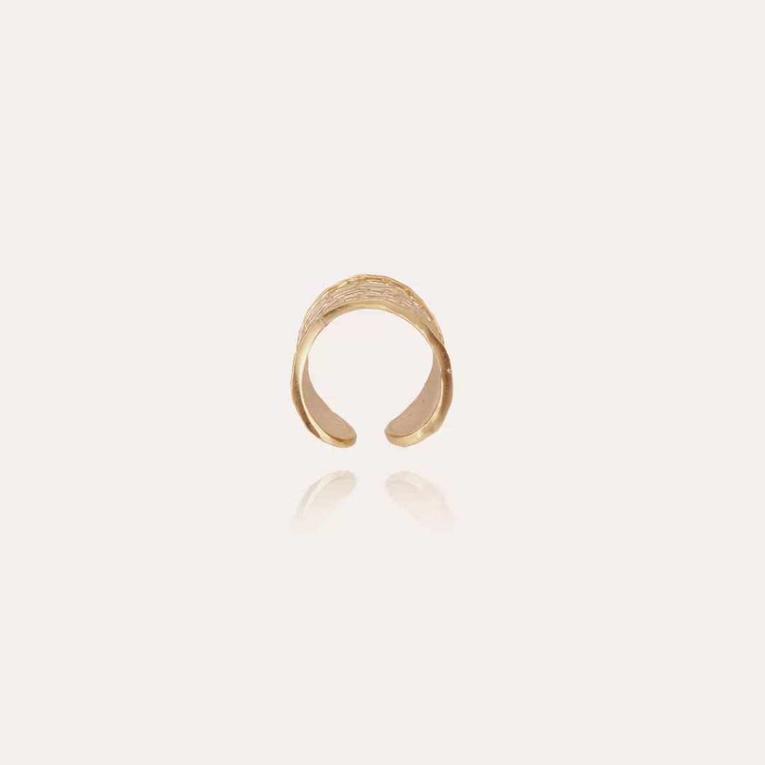 Gas Bijoux Bague Wild Manchette Doree