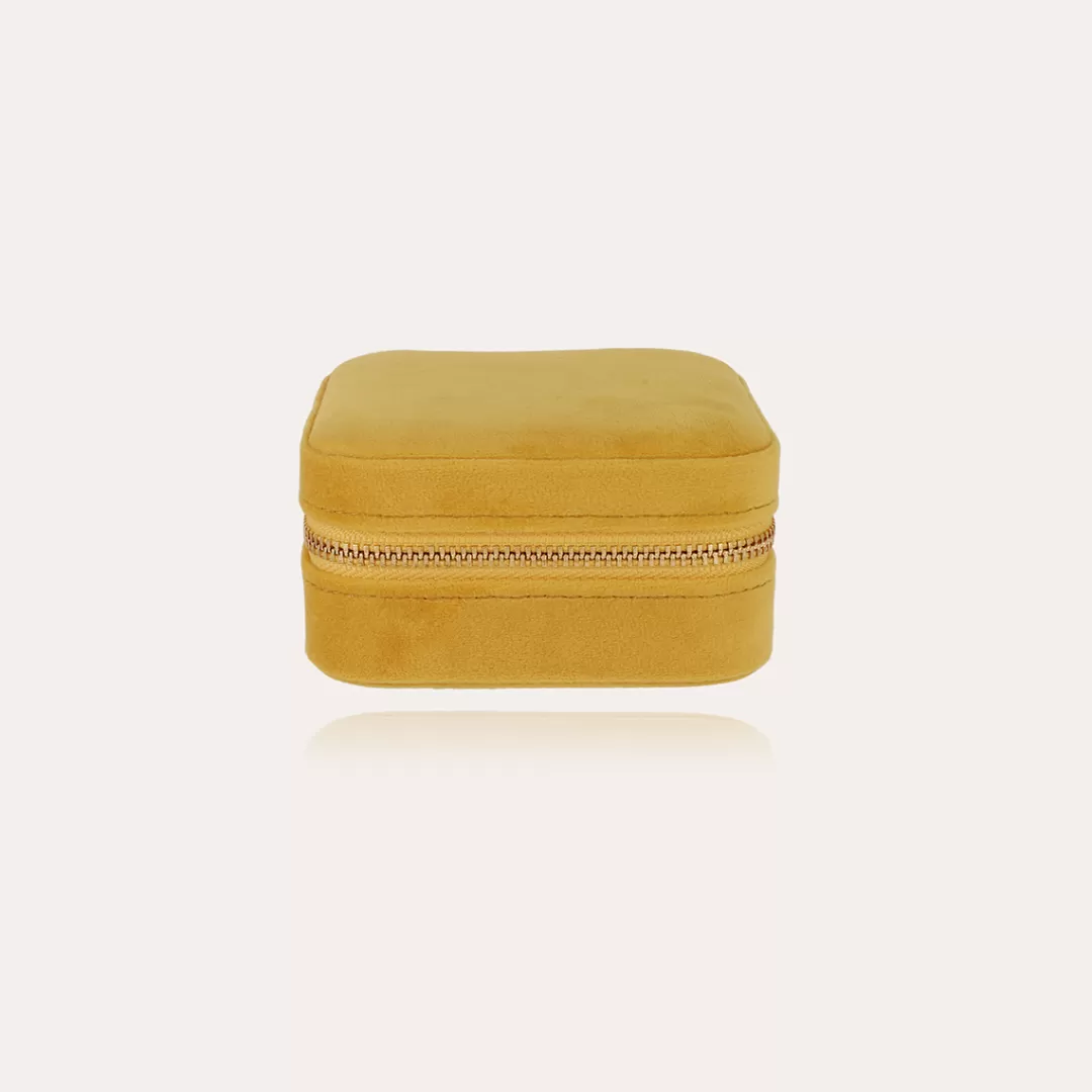 Gas Bijoux Boite A Bijoux Velours Petit Modele-Jaune