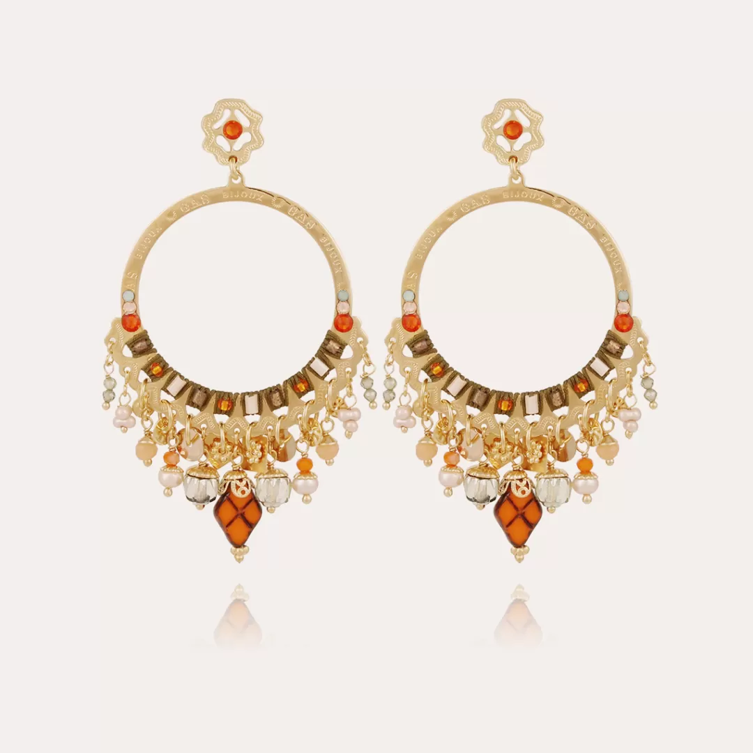 Gas Bijoux Boucles D'Oreille Cecile Petit Modele Dorees