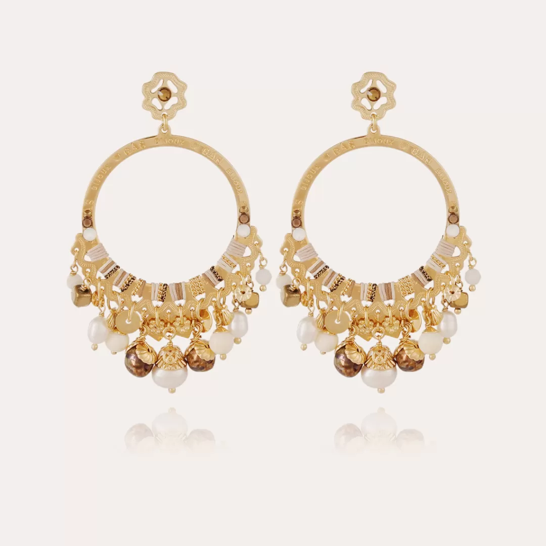 Gas Bijoux Boucles D'Oreille Cecile Petit Modele Dorees