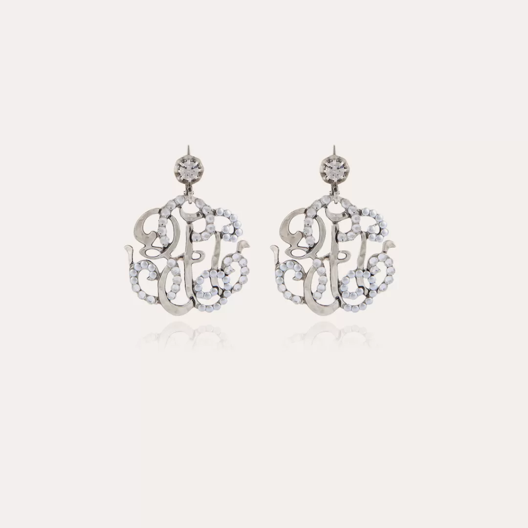 Gas Bijoux Boucles D'Oreilles Arabesque Petit Modele Argentees