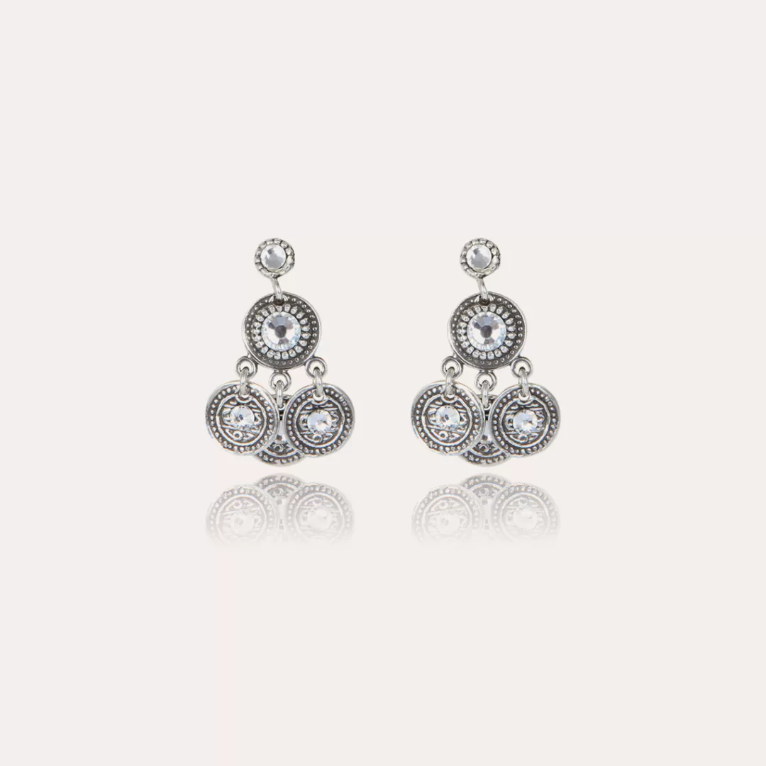 Gas Bijoux Boucles D'Oreilles Arlequin Argentees
