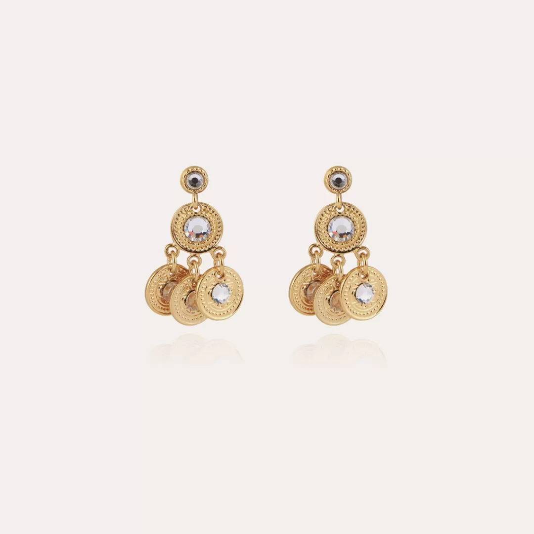 Gas Bijoux Boucles D'Oreilles Arlequin Dorees