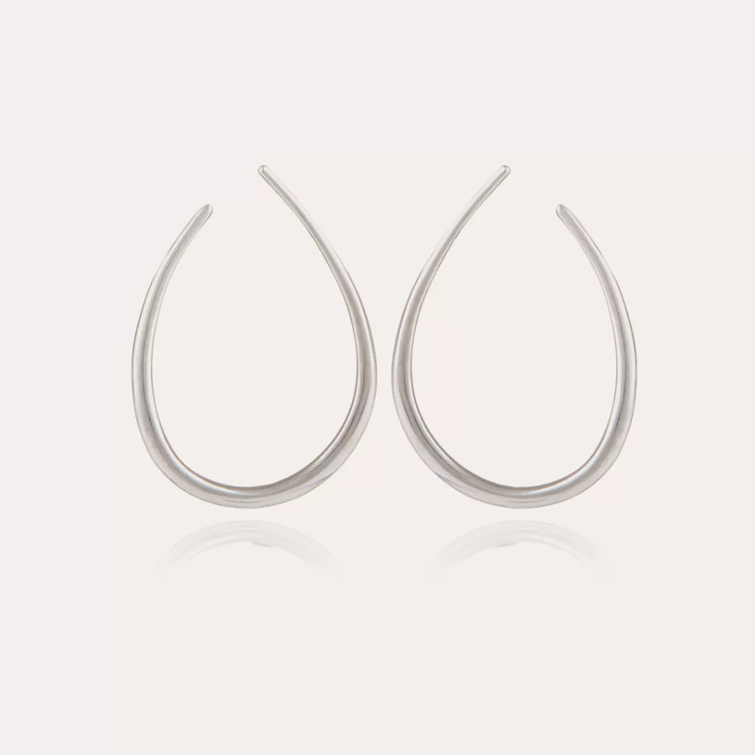 Gas Bijoux Boucles D'Oreilles Bobo Argentees