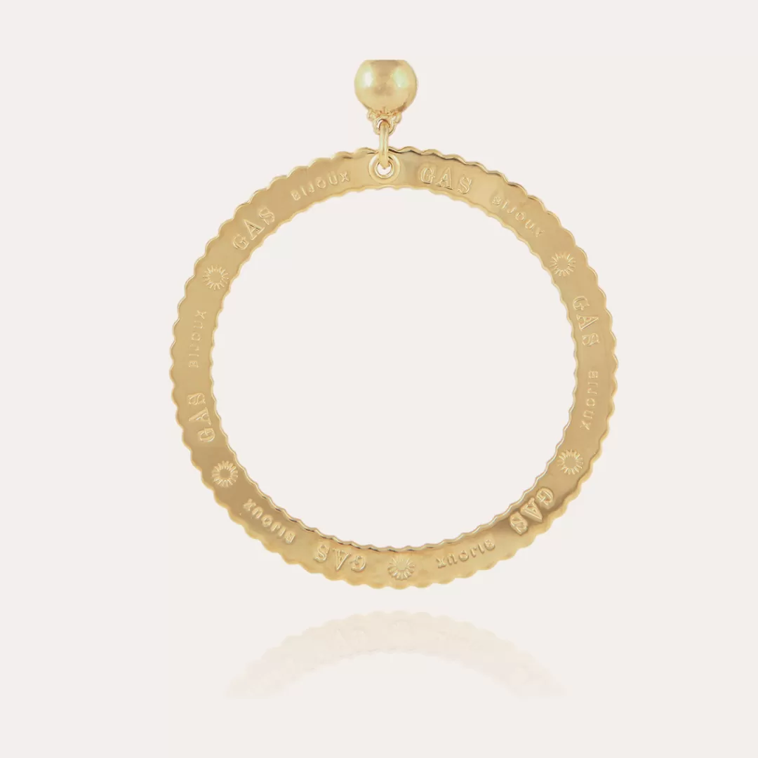 Gas Bijoux Boucles D'Oreilles Bolduc Petit Modele Dorees