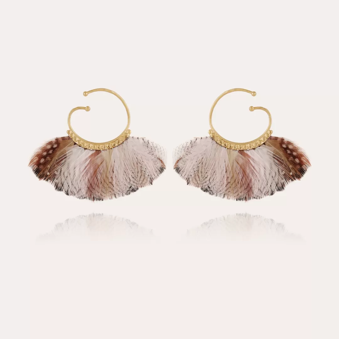 Gas Bijoux Boucles D'Oreilles Buzios Dorees