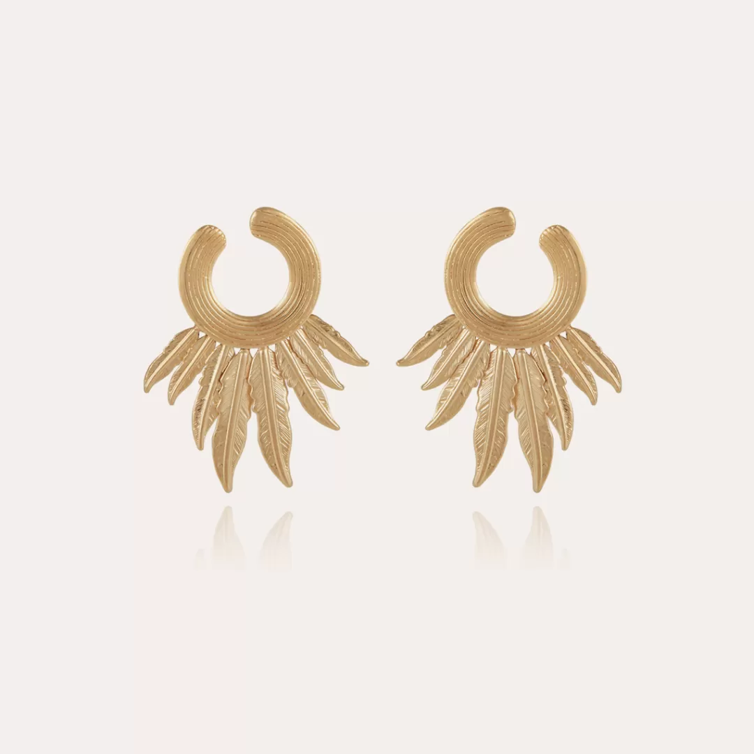 Gas Bijoux Boucles D'Oreilles Caracara Dorees