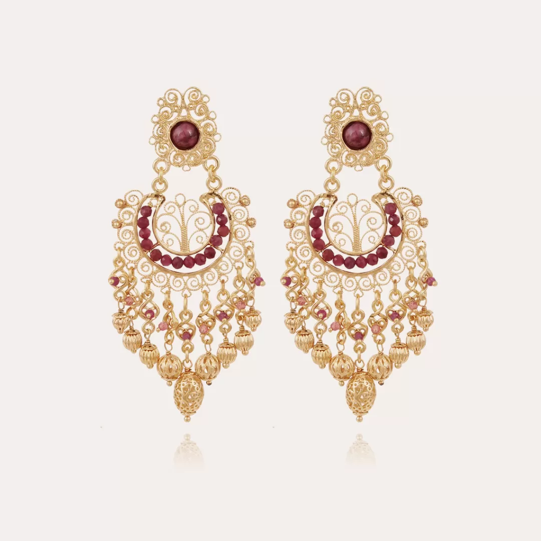 Gas Bijoux Boucles D'Oreilles Chana Dorees