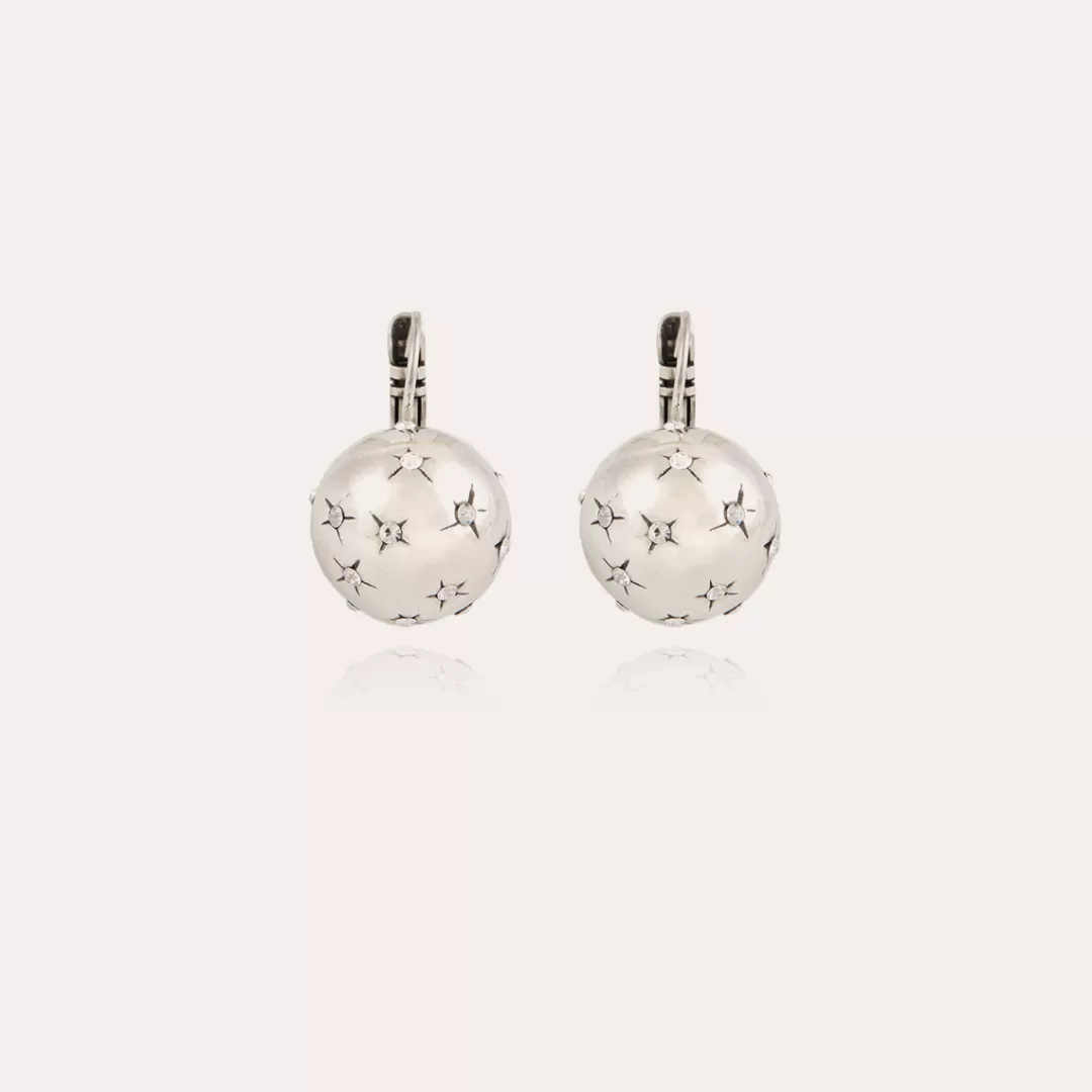Gas Bijoux Boucles D'Oreilles Comete Petit Modele Argentees