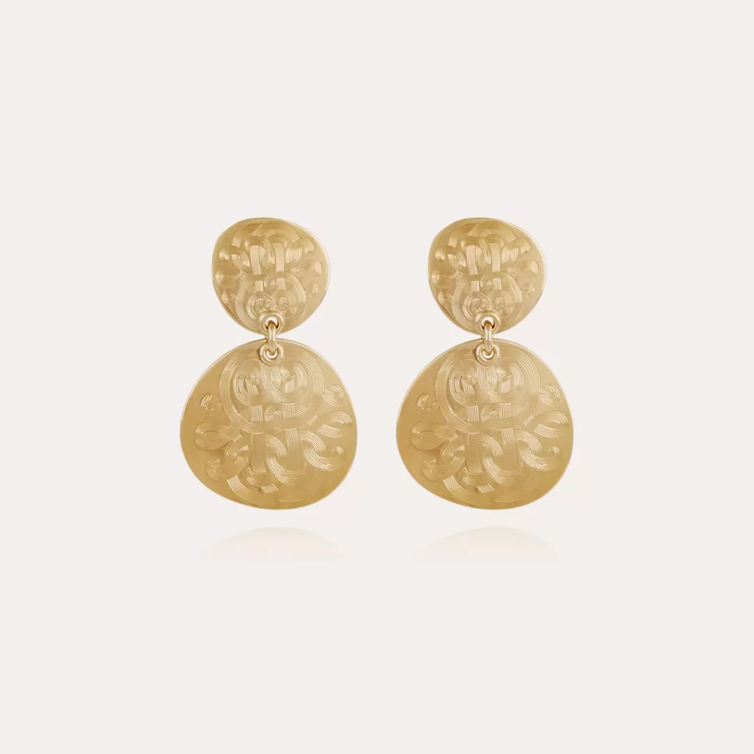 Gas Bijoux Boucles D'Oreilles Diva Nuage Petit Modele Dorees
