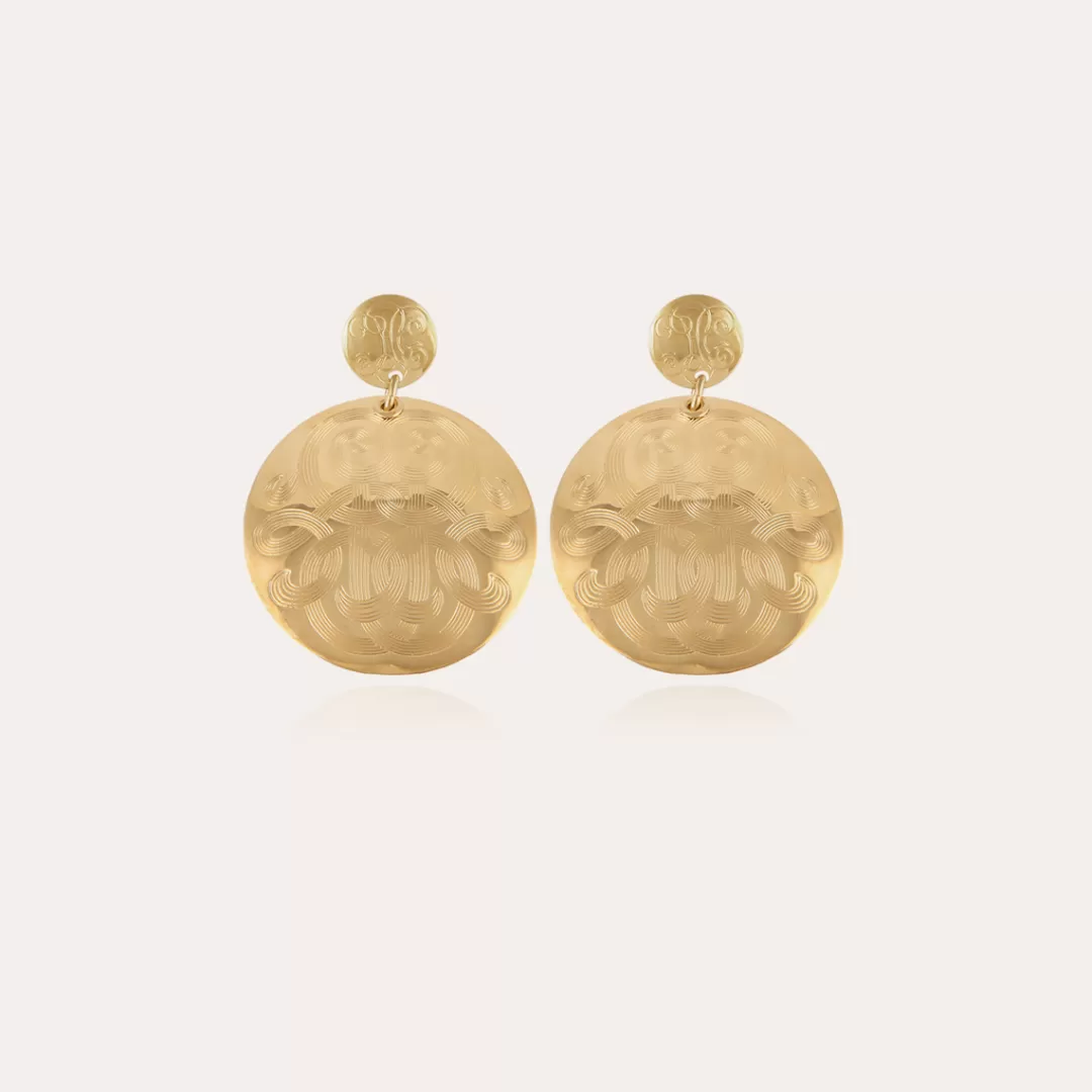 Gas Bijoux Boucles D'Oreilles Diva Petit Modele Dorees