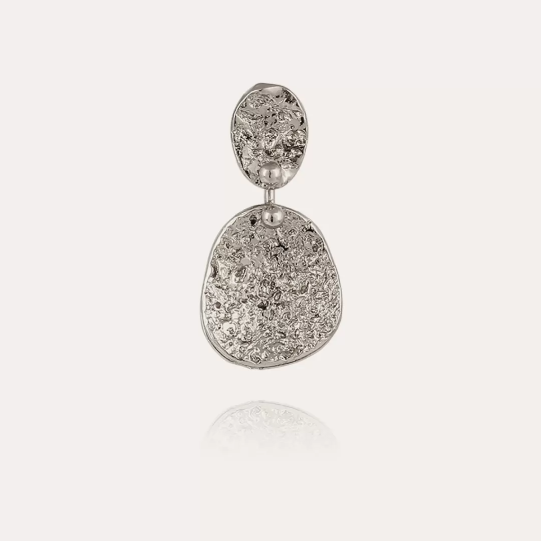Gas Bijoux Boucles D'Oreilles Eclipse Petit Modele Argentees