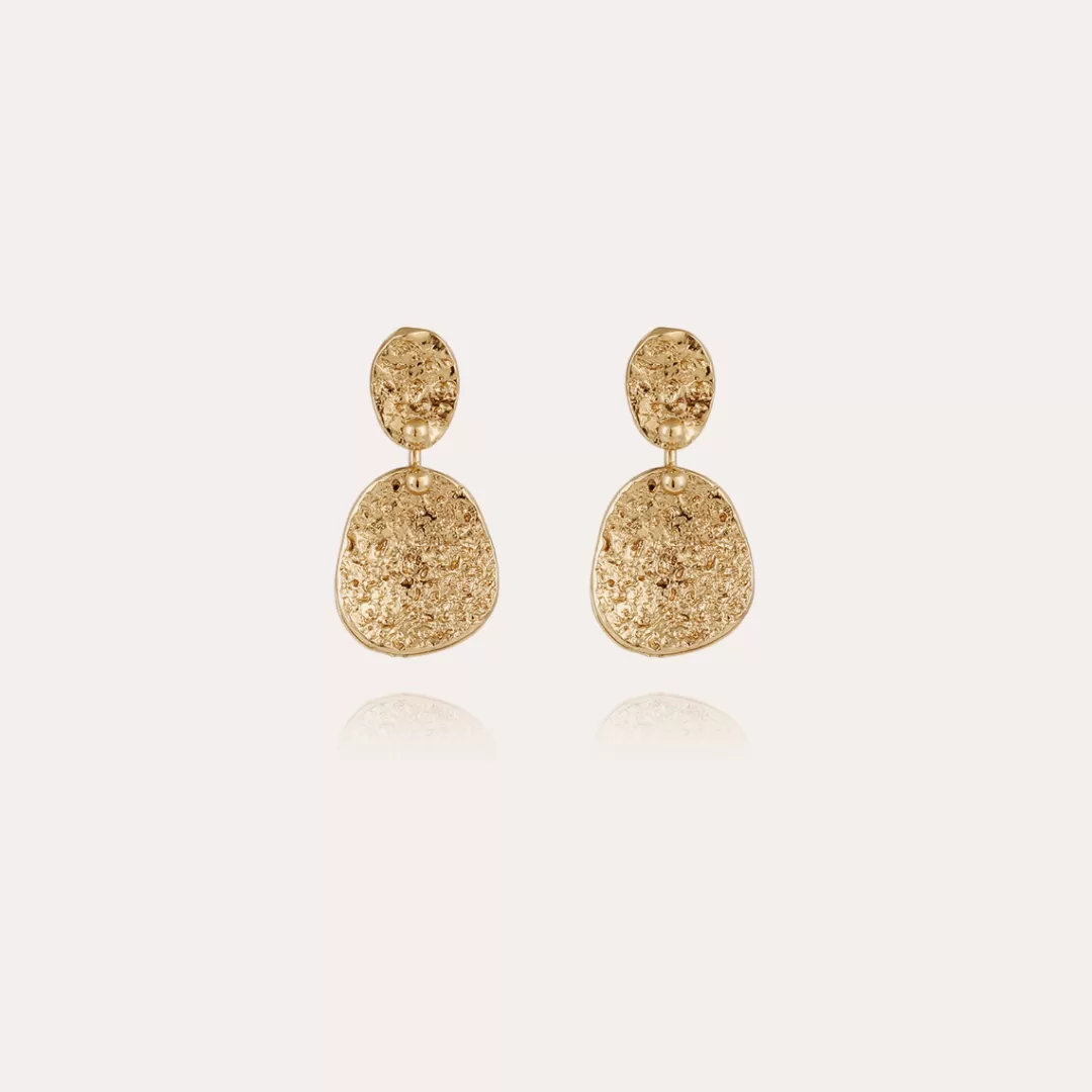 Gas Bijoux Boucles D'Oreilles Eclipse Petit Modele Dorees
