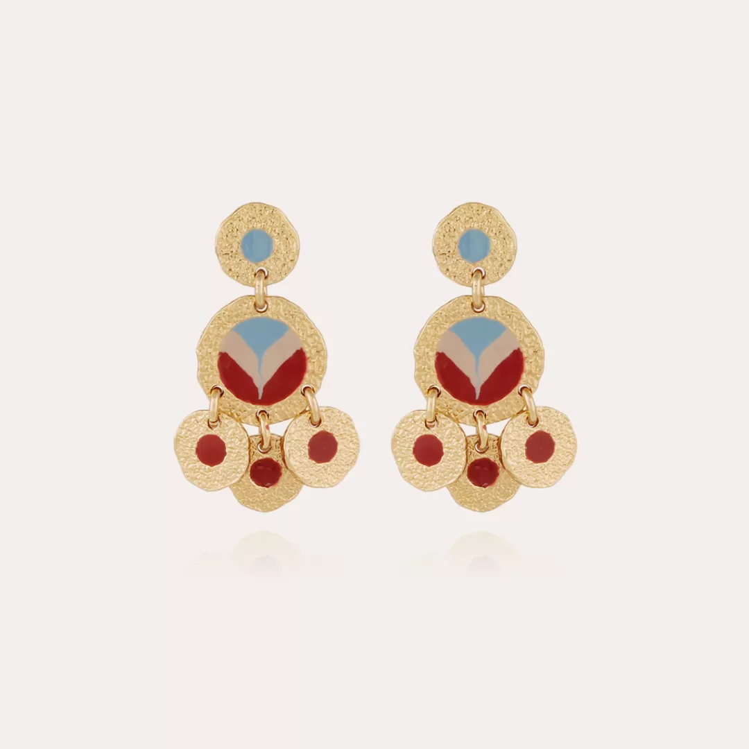 Gas Bijoux Boucles D'Oreilles Illusion Dorees