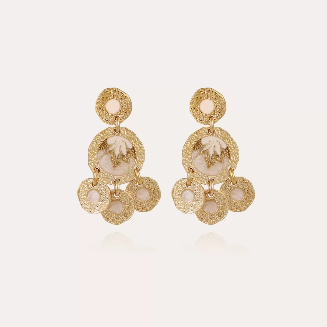 Gas Bijoux Boucles D'Oreilles Illusion Dorees