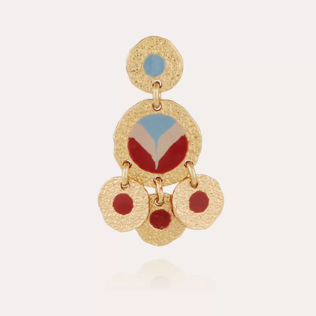 Gas Bijoux Boucles D'Oreilles Illusion Dorees