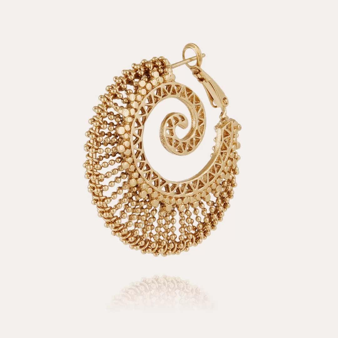 Gas Bijoux Boucles D'Oreilles Izzia Grand Modele Dorees