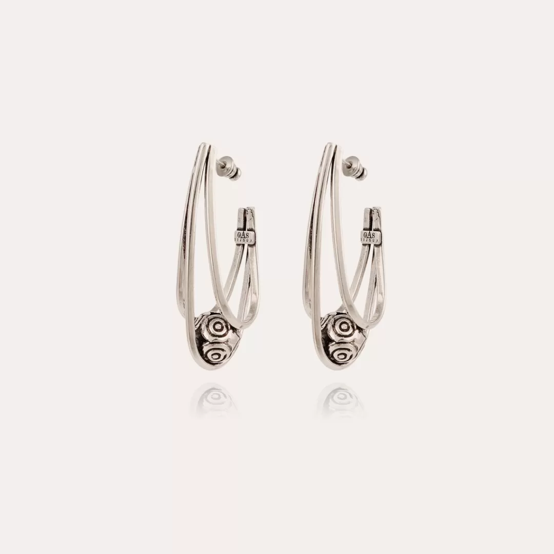Gas Bijoux Boucles D'Oreilles Jupi Argentees