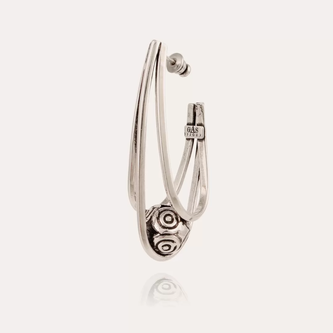 Gas Bijoux Boucles D'Oreilles Jupi Argentees