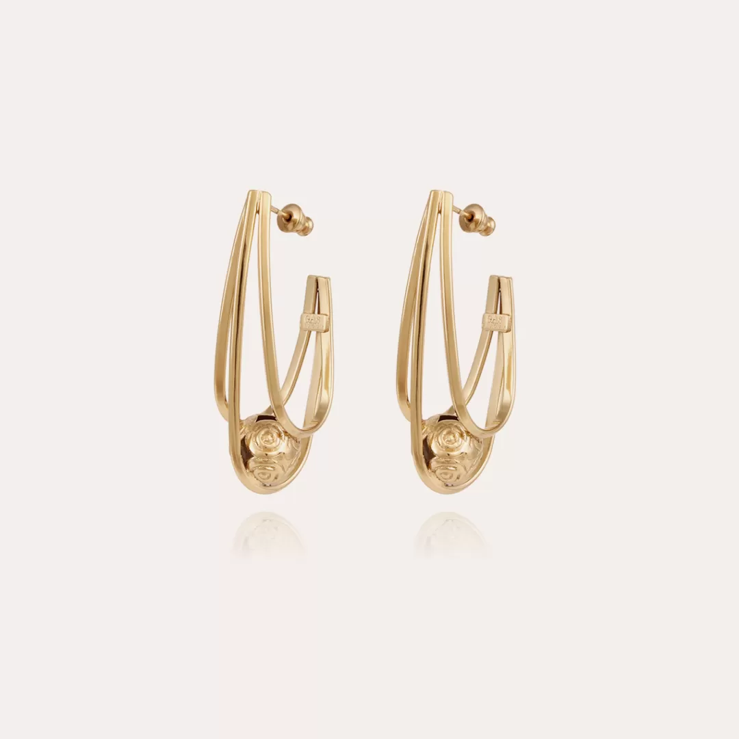 Gas Bijoux Boucles D'Oreilles Jupi Dorees