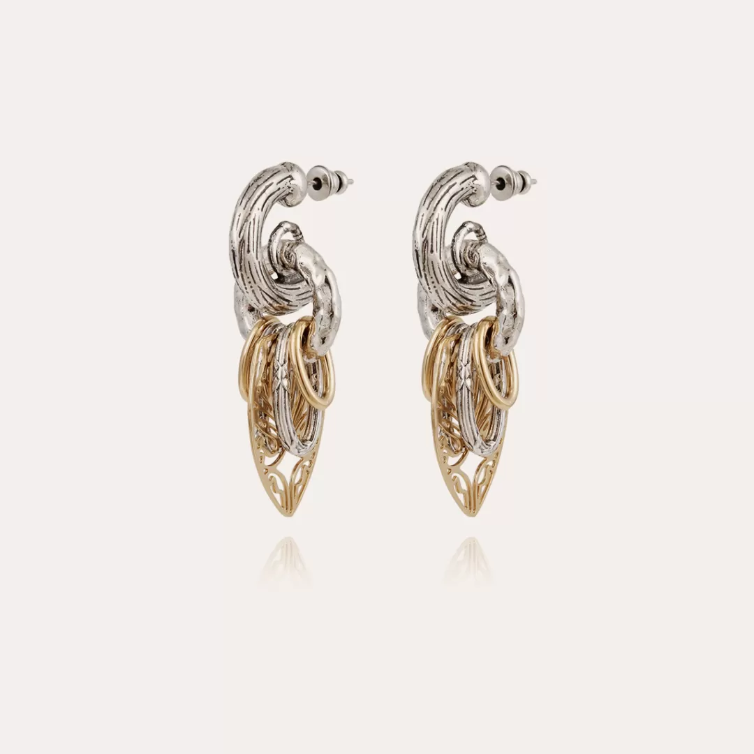 Gas Bijoux Boucles D'Oreilles Lizza Bicolore