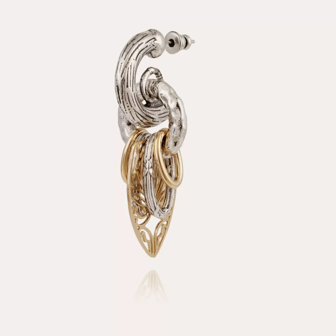 Gas Bijoux Boucles D'Oreilles Lizza Bicolore