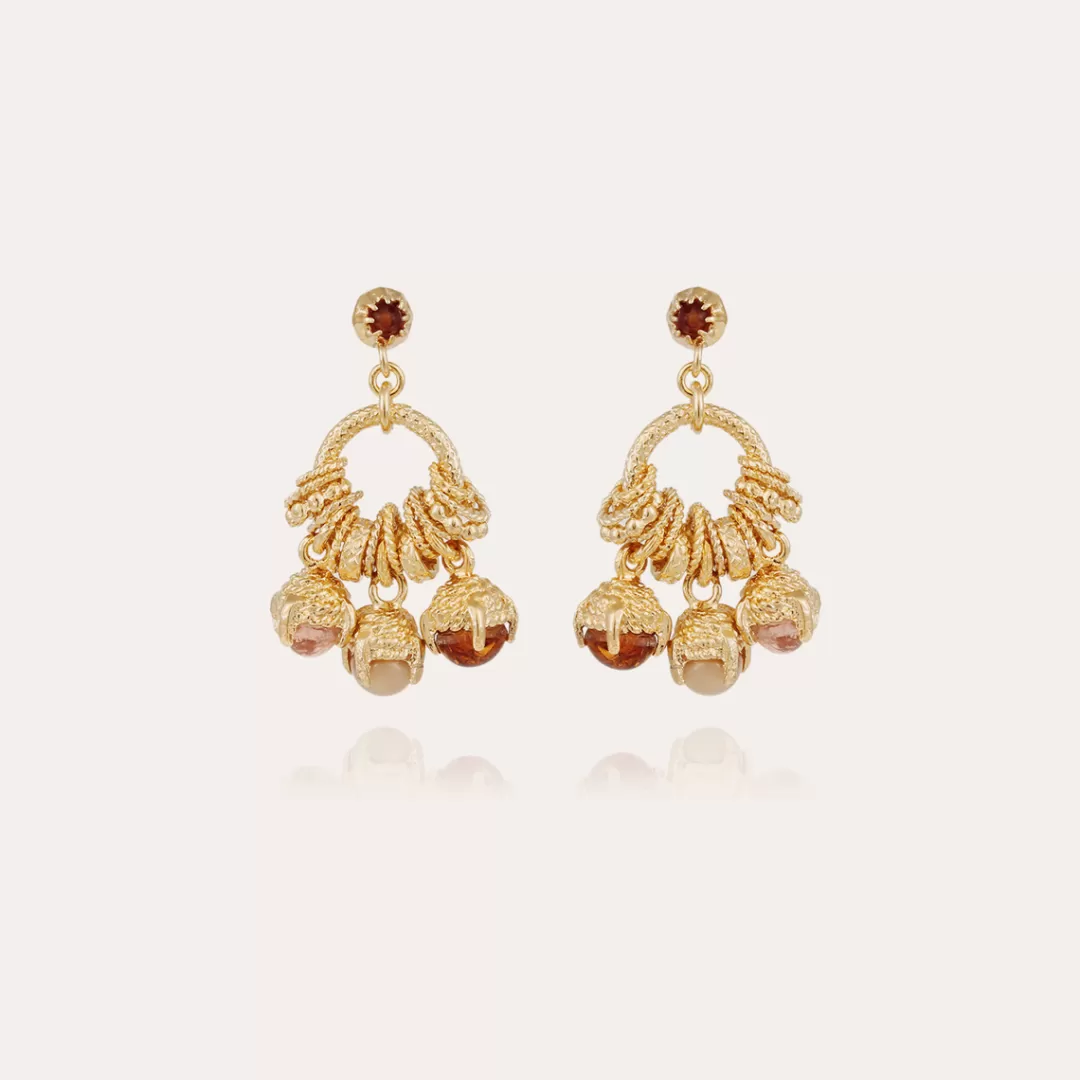 Gas Bijoux Boucles D'Oreilles Lucce Maranza Dorees
