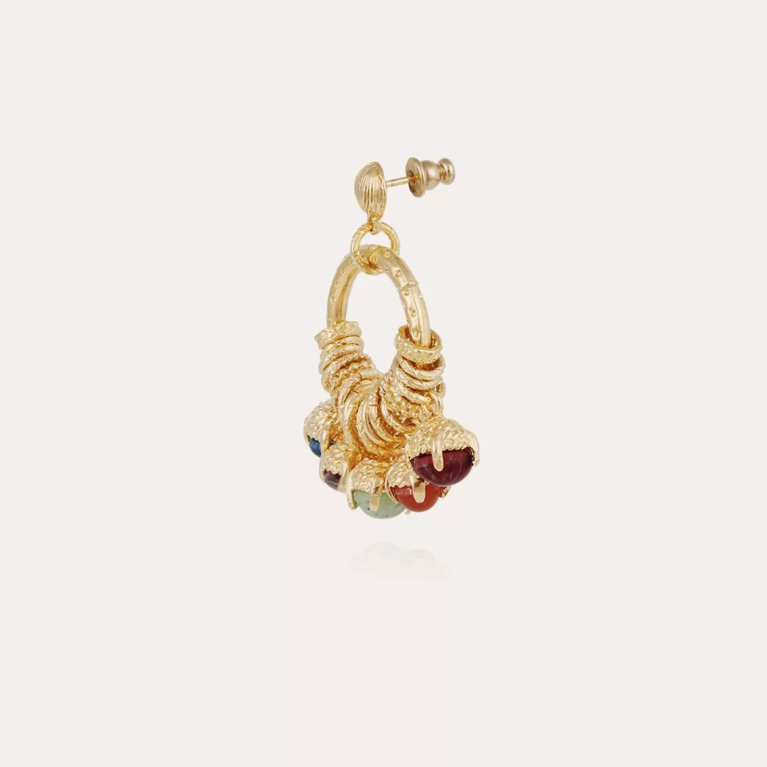 Gas Bijoux Boucles D'Oreilles Lucce Maranza Grand Modele Dorees
