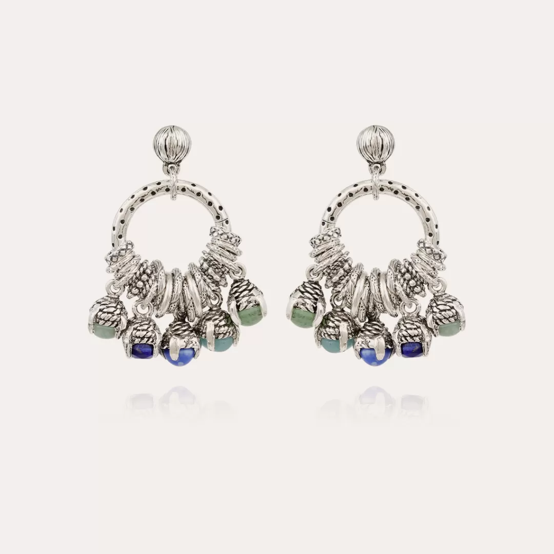 Gas Bijoux Boucles D'Oreilles Lucce Maranzana Grand Modele Argentees